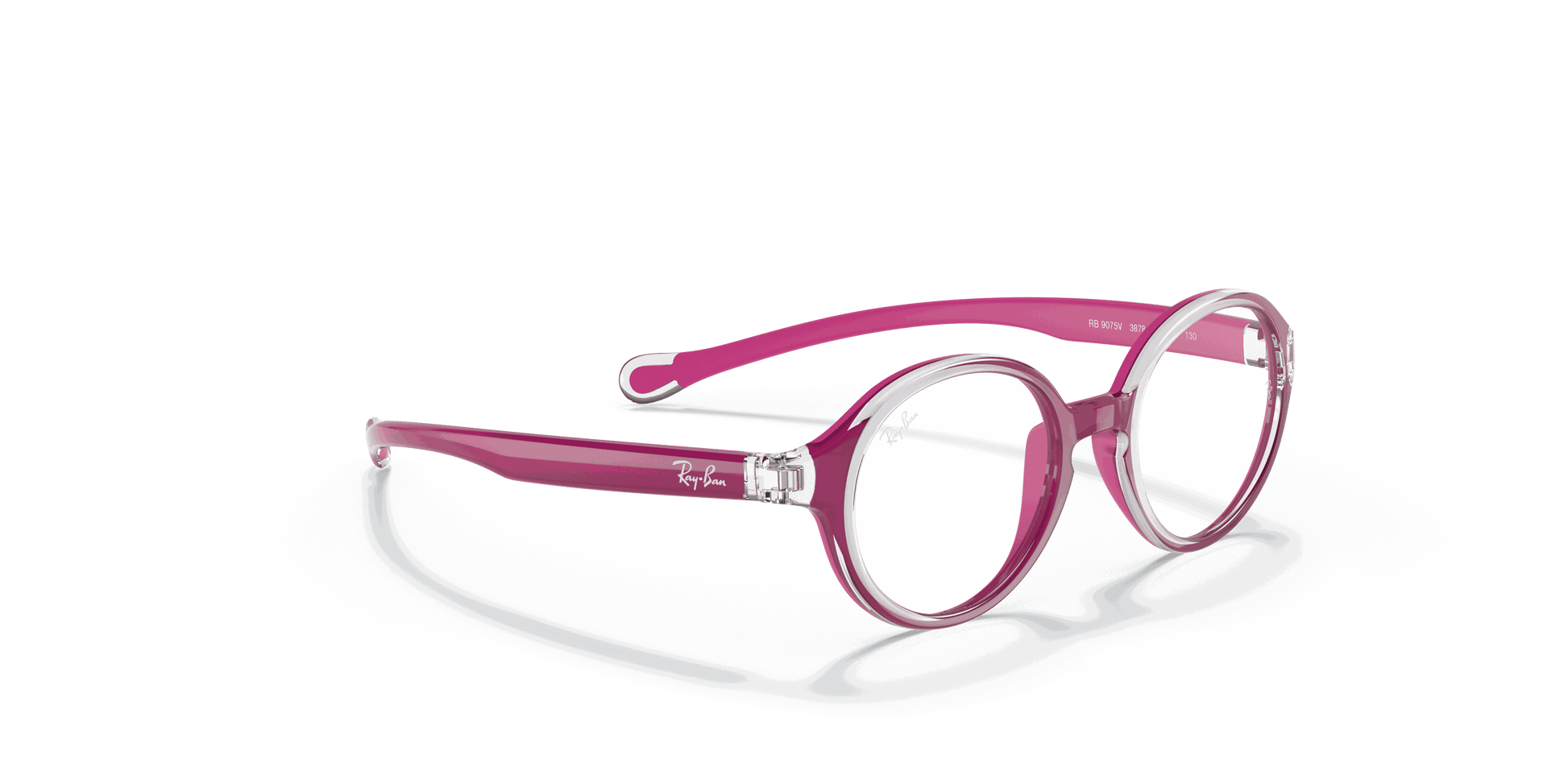 [Clear Lenses, Polished Transparent On Fuxia Frame]