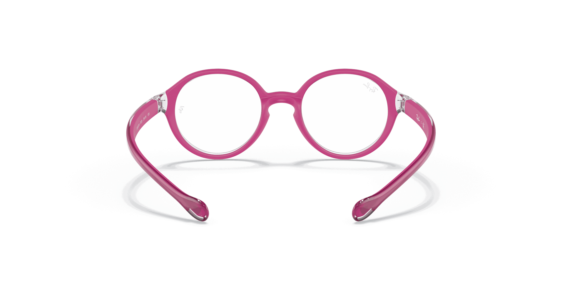[Clear Lenses, Polished Transparent On Fuxia Frame]