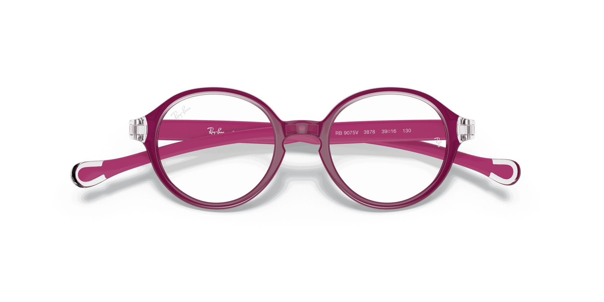 [Clear Lenses, Polished Transparent On Fuxia Frame]