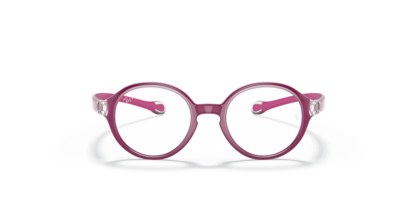 [Clear Lenses, Polished Transparent On Fuxia Frame]