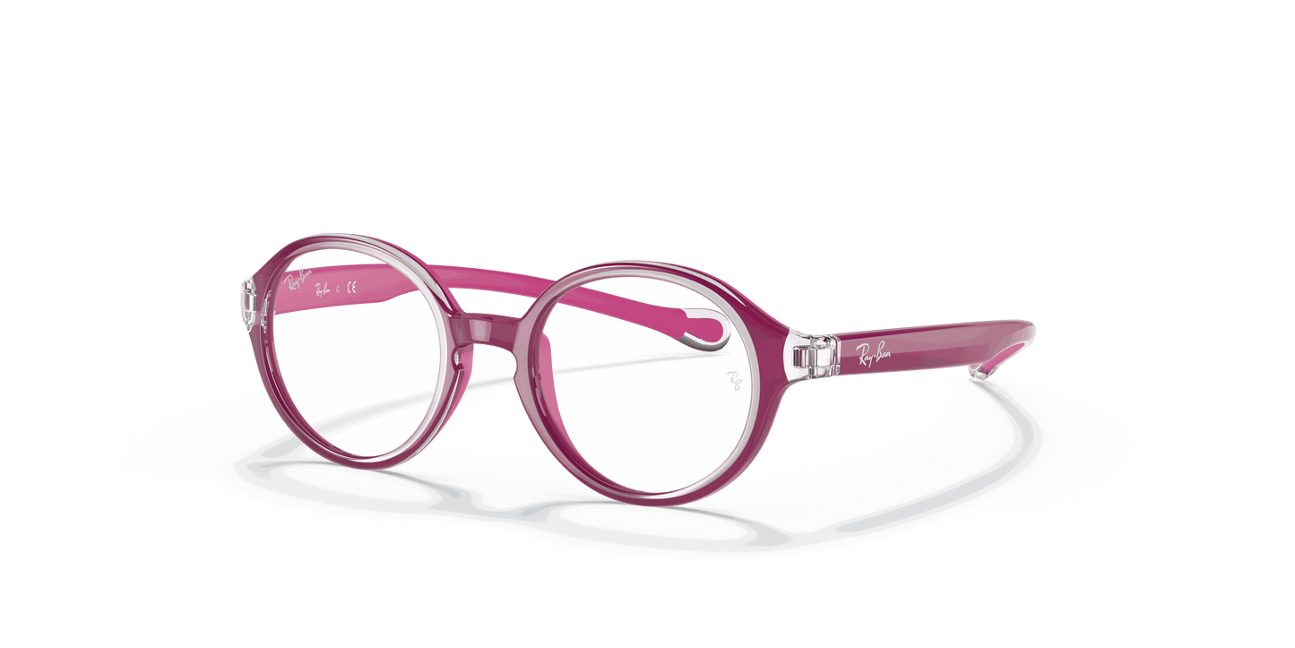 [Clear Lenses, Polished Transparent On Fuxia Frame]