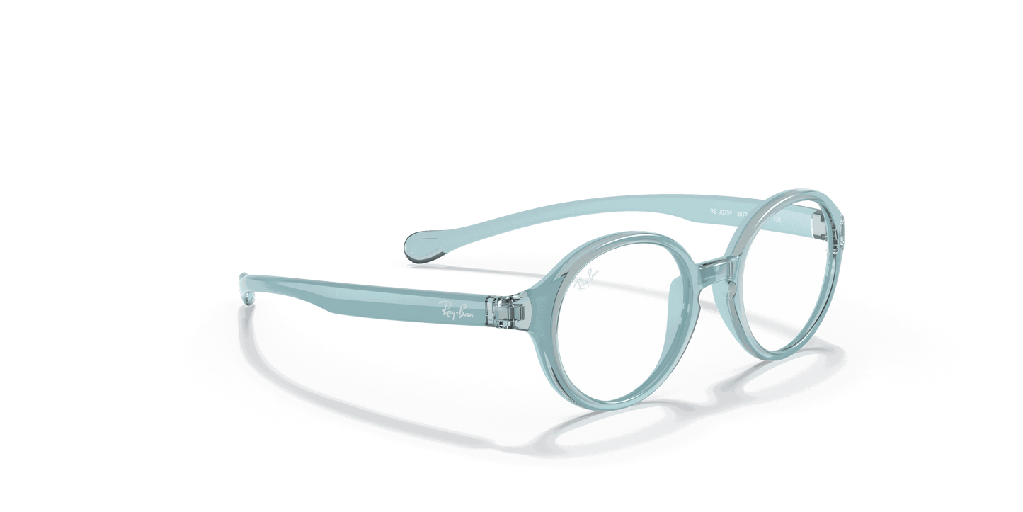 [Clear Lenses, Polished Light Blue Frame]