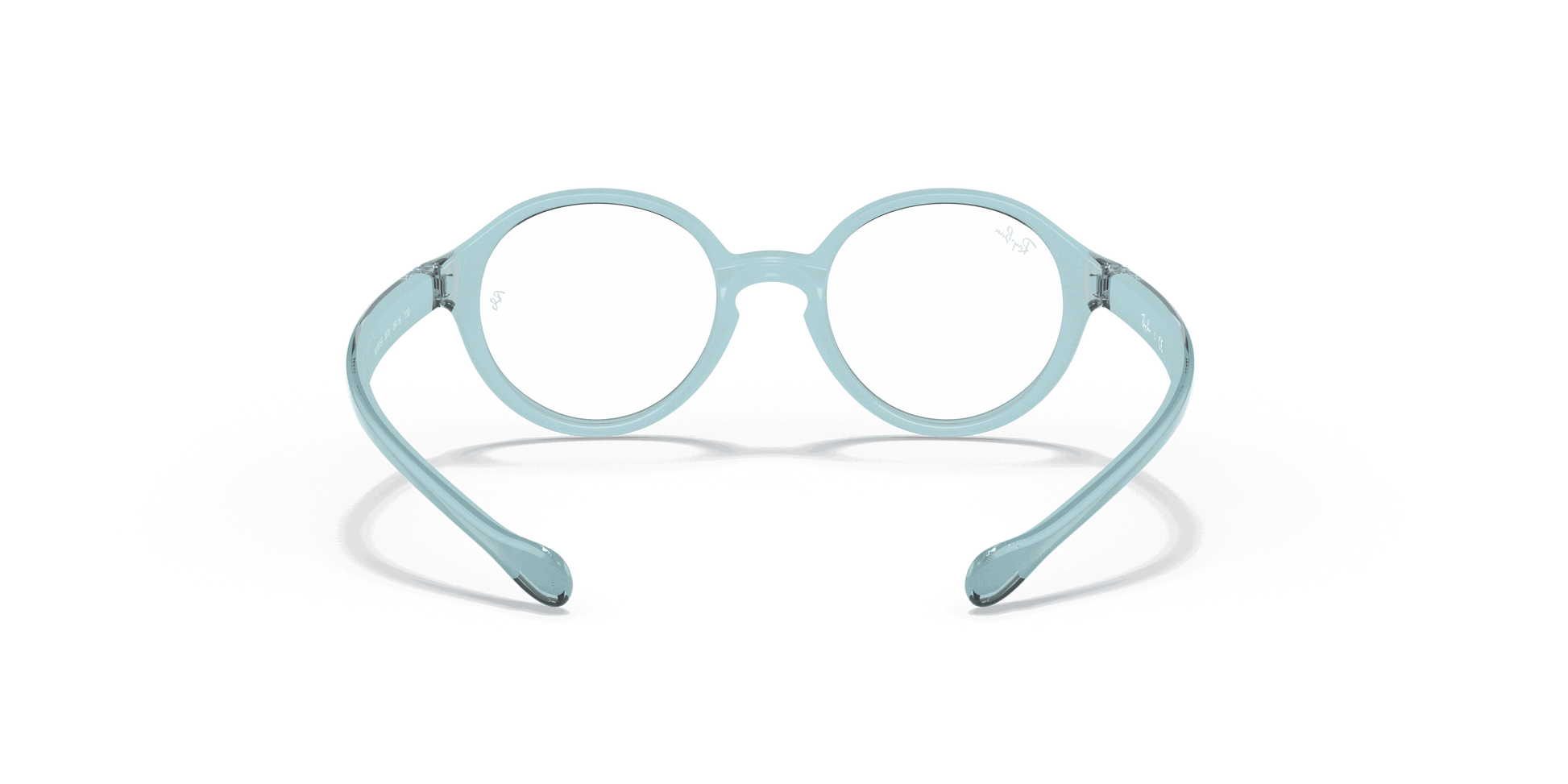 [Clear Lenses, Polished Light Blue Frame]