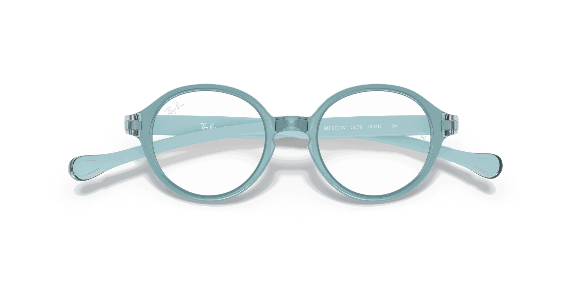 [Clear Lenses, Polished Light Blue Frame]