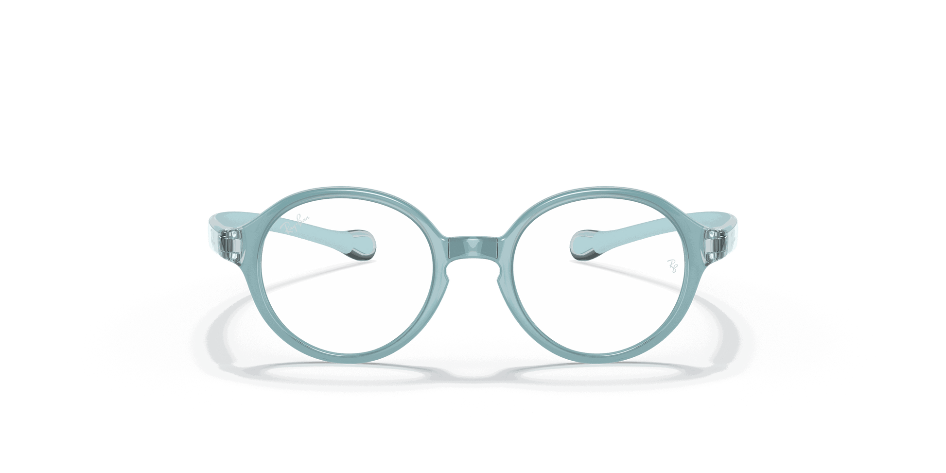 [Clear Lenses, Polished Light Blue Frame]