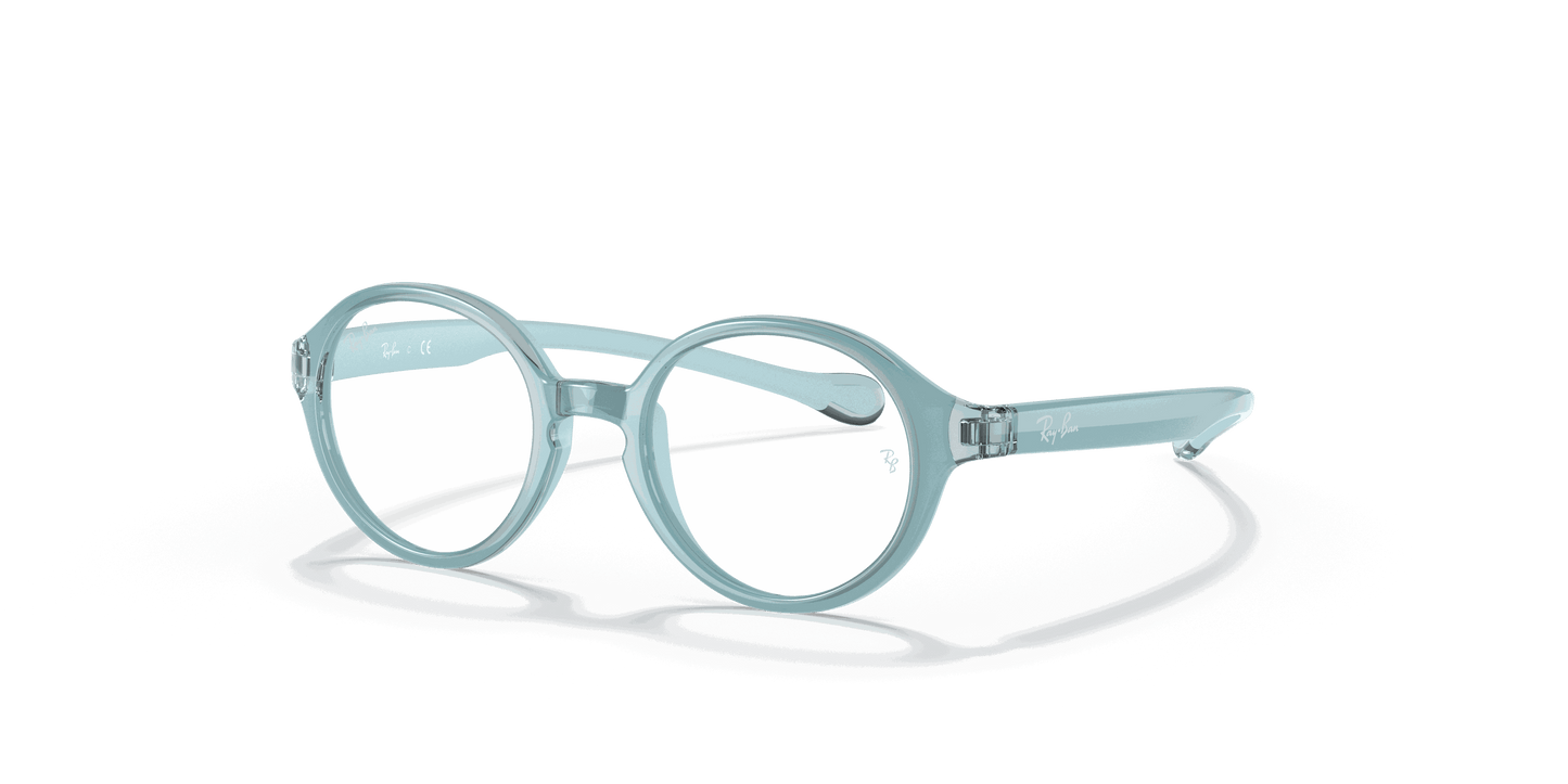 [Clear Lenses, Polished Light Blue Frame]