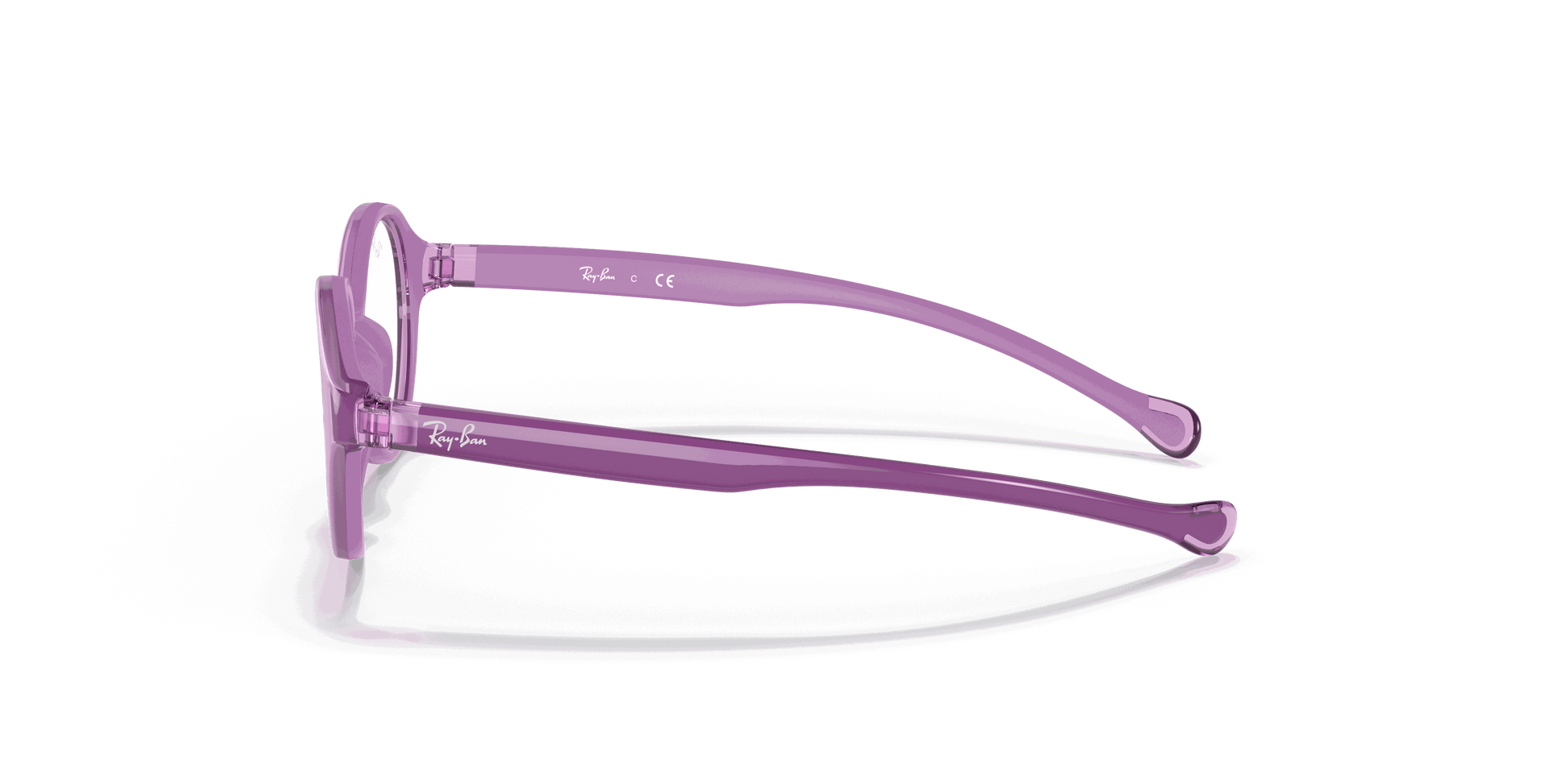 [Clear Lenses, Polished Violet Frame]