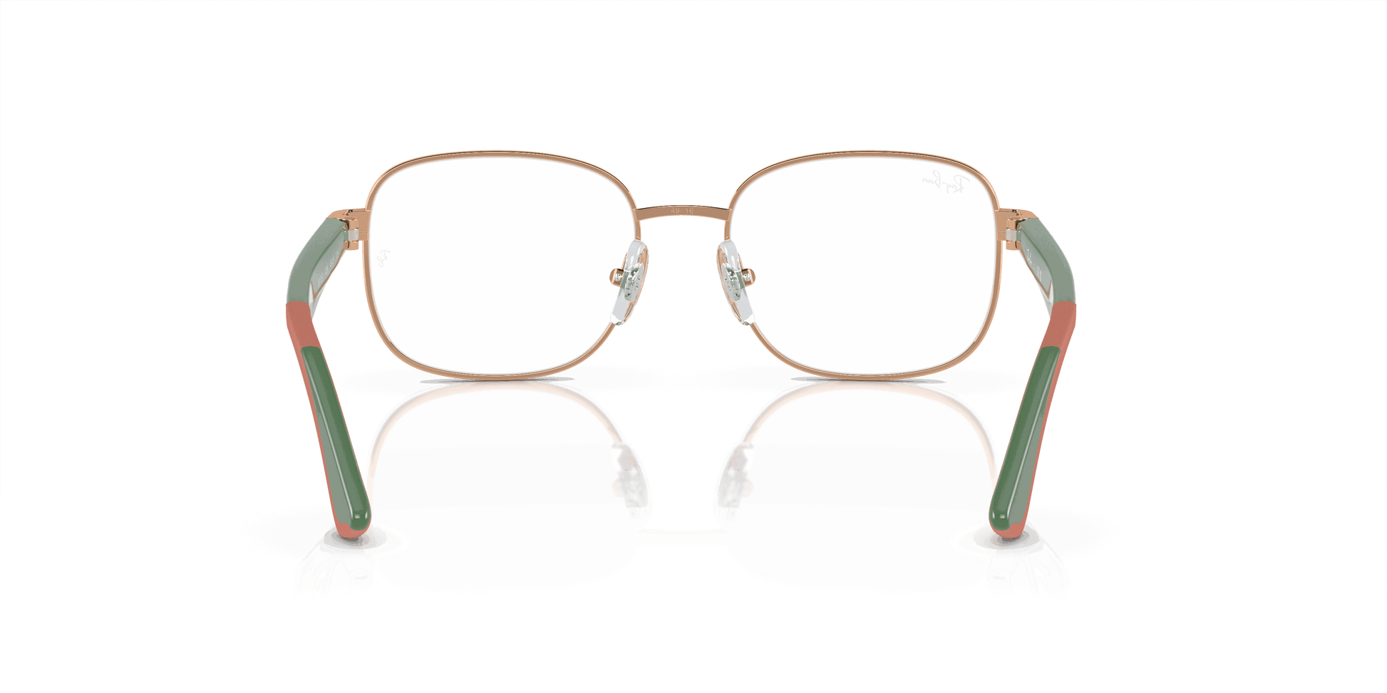 [Demo Lens Lenses, Polished Rose Gold Frame]