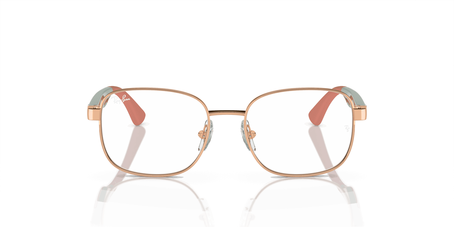 [Demo Lens Lenses, Polished Rose Gold Frame]