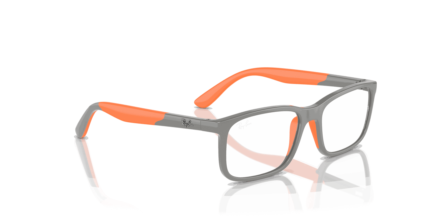 [Clear Lenses, Polished Grey On Orange Frame]