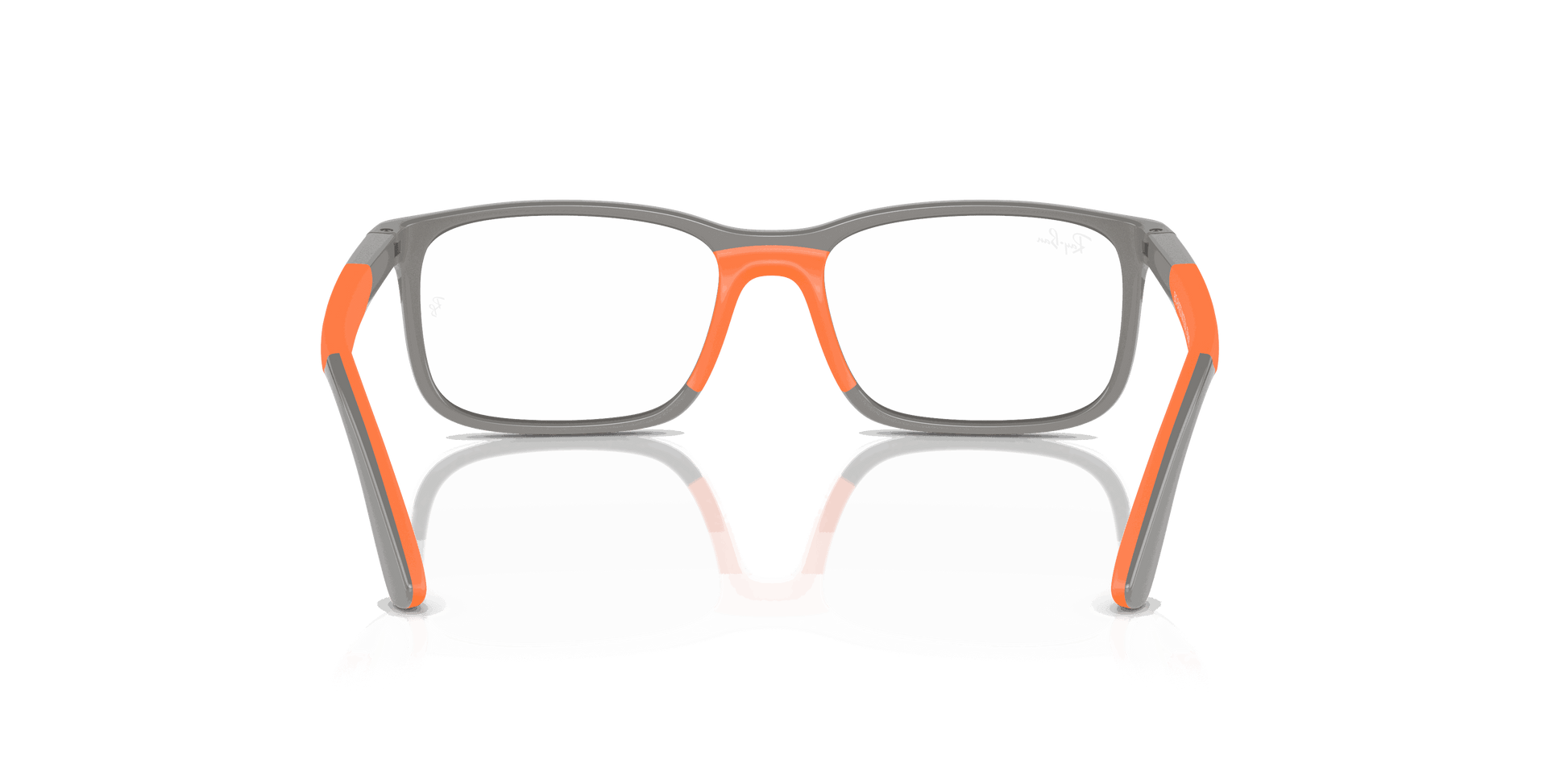 [Clear Lenses, Polished Grey On Orange Frame]