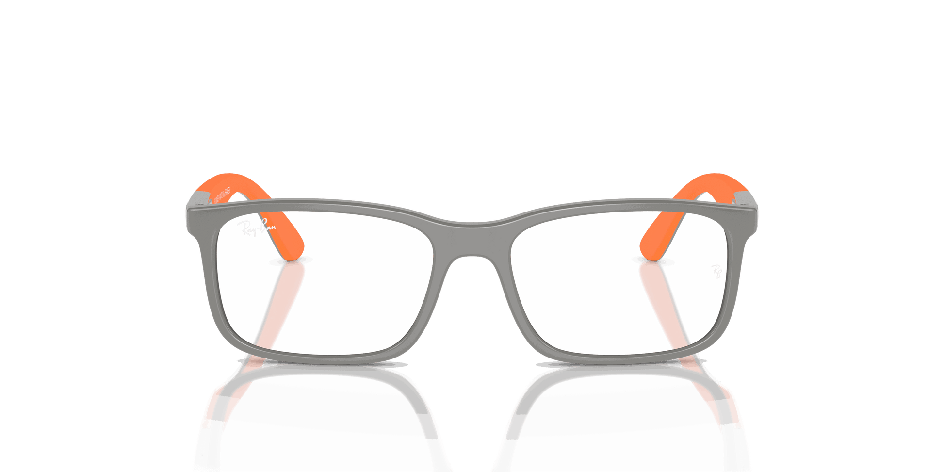 [Clear Lenses, Polished Grey On Orange Frame]