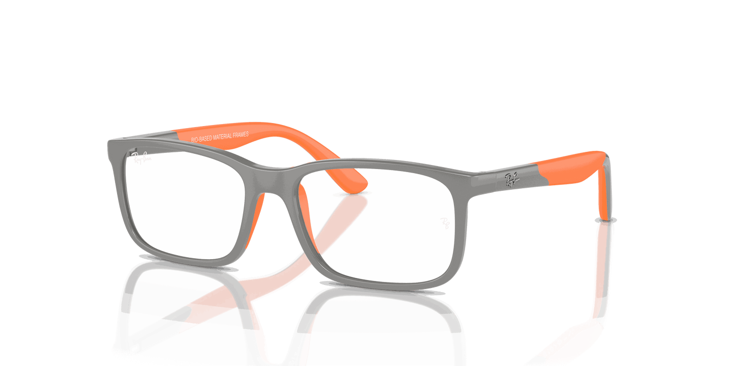 [Clear Lenses, Polished Grey On Orange Frame]