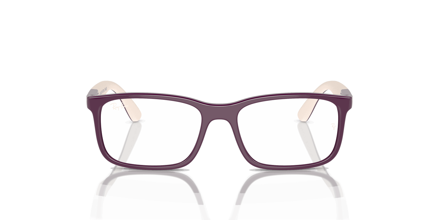 [Clear Lenses, Polished Purple On Light Brown Frame]