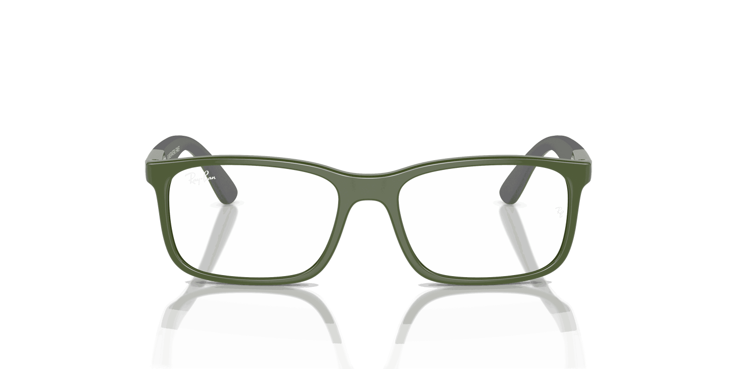 [Clear Lenses, Polished Green On Grey Frame]