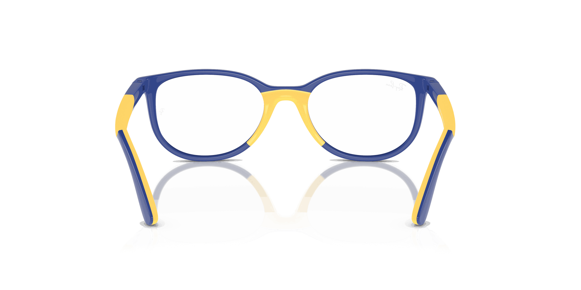 [Clear Lenses, Polished Blue On Yellow Frame]