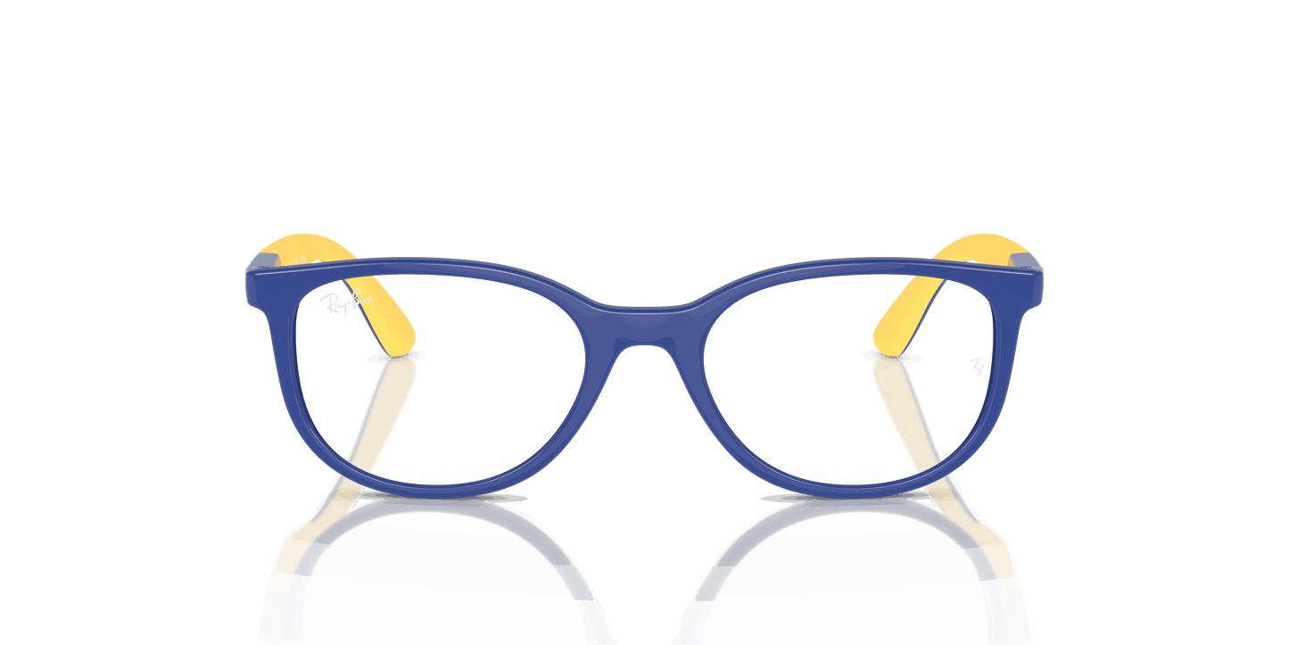 [Clear Lenses, Polished Blue On Yellow Frame]