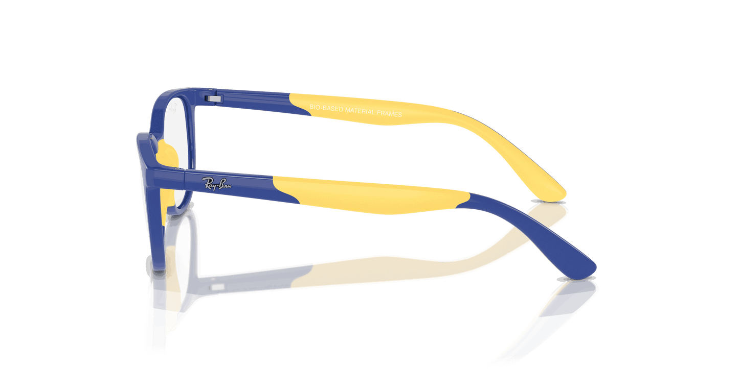 [Clear Lenses, Polished Blue On Yellow Frame]