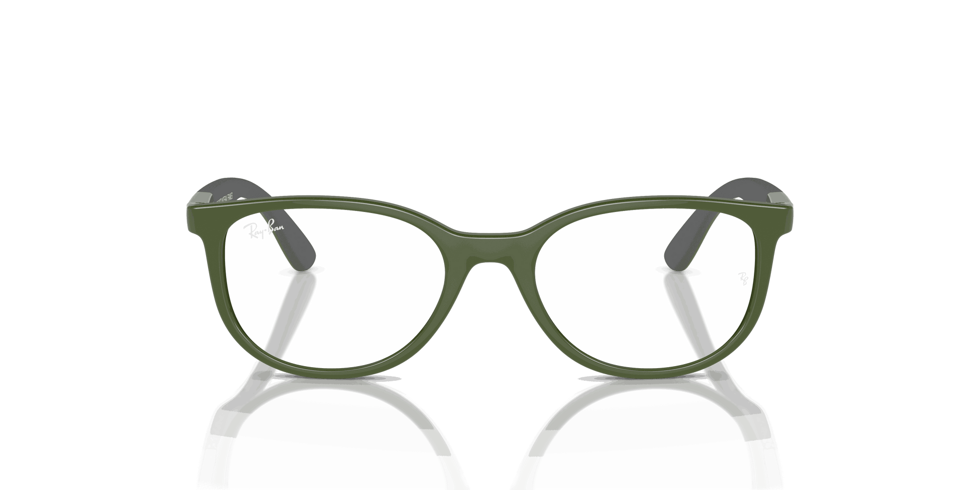[Clear Lenses, Polished Green On Grey Frame]