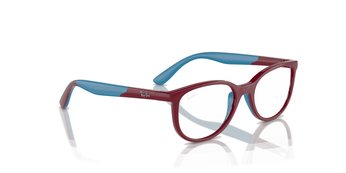 [Clear Lenses, Polished Bordeaux On Blue Frame]