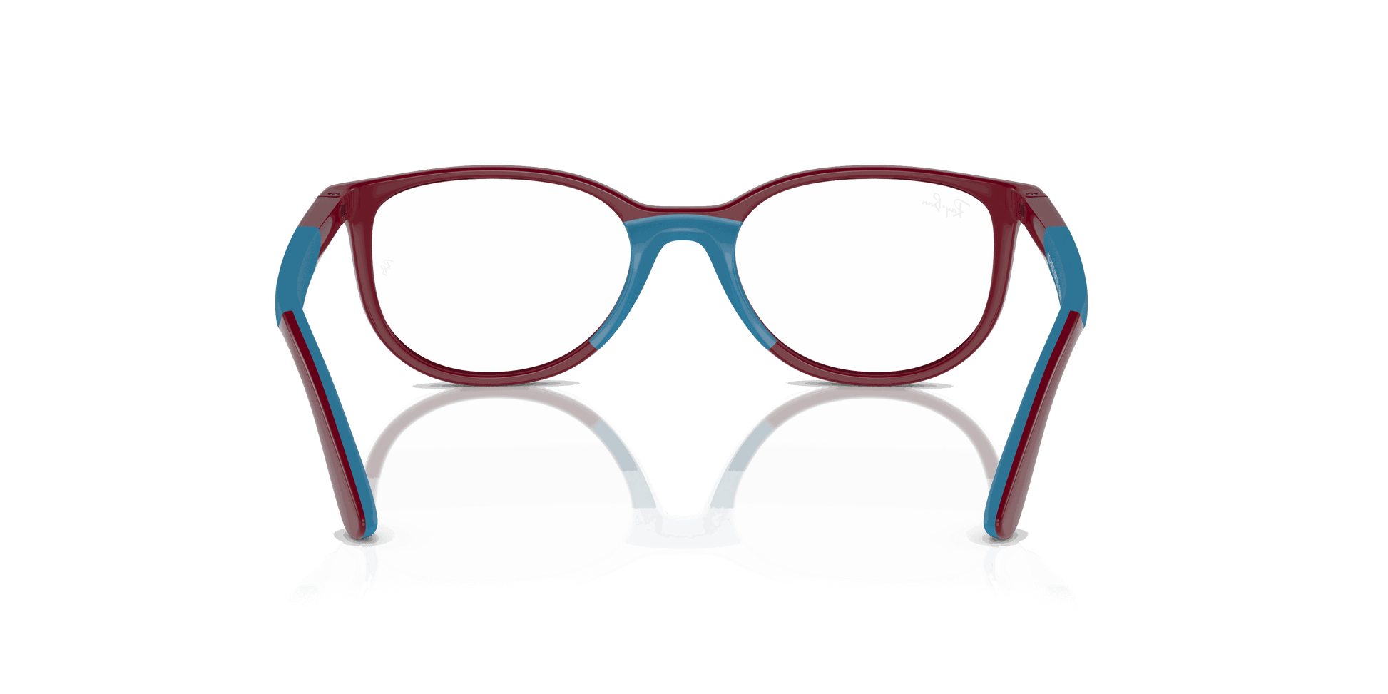 [Clear Lenses, Polished Bordeaux On Blue Frame]