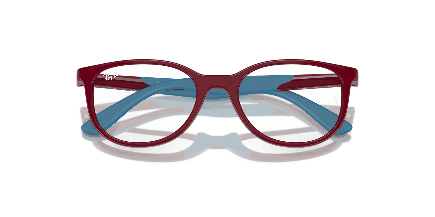 [Clear Lenses, Polished Bordeaux On Blue Frame]