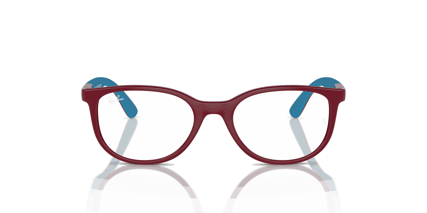 [Clear Lenses, Polished Bordeaux On Blue Frame]