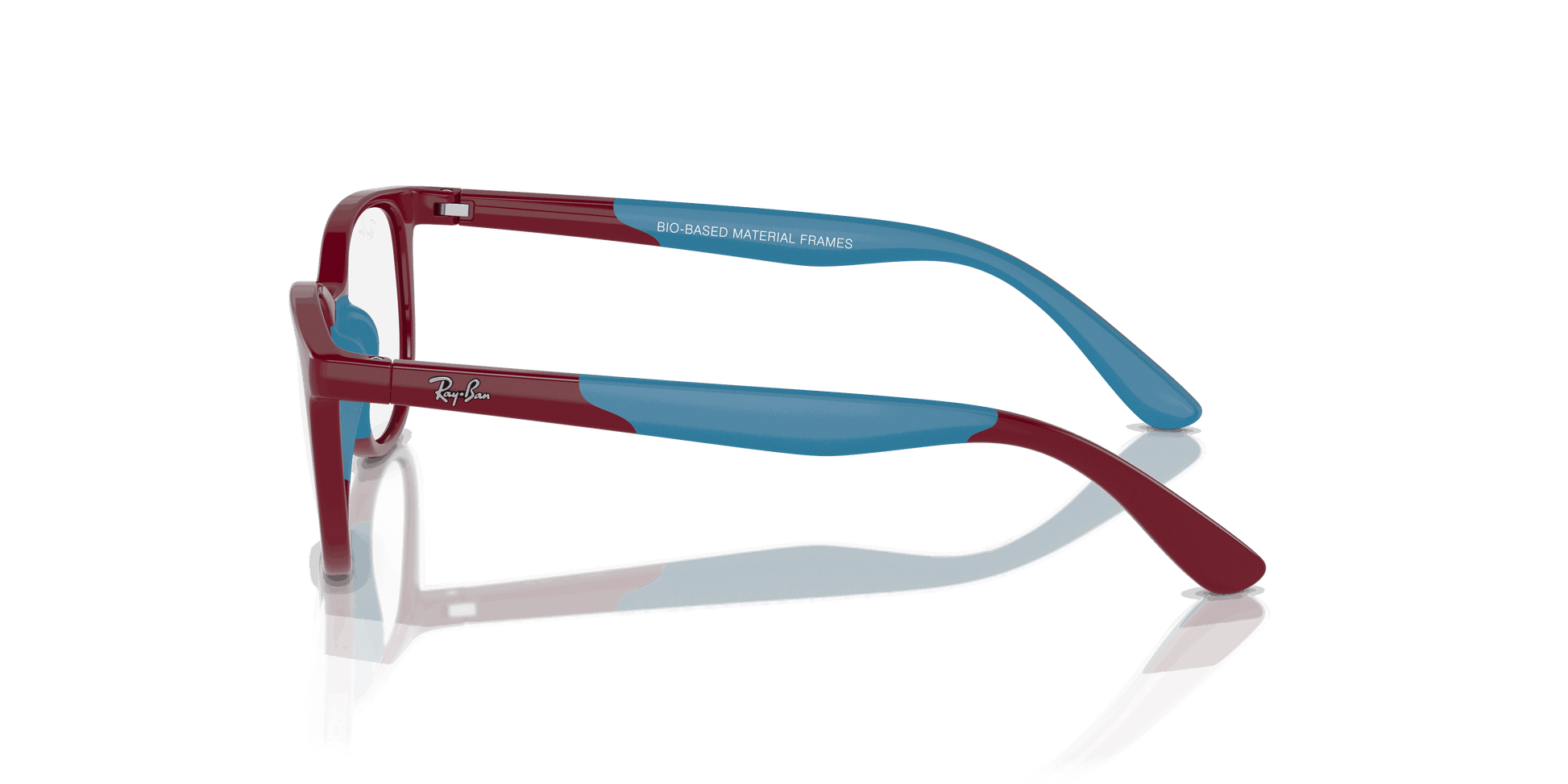 [Clear Lenses, Polished Bordeaux On Blue Frame]