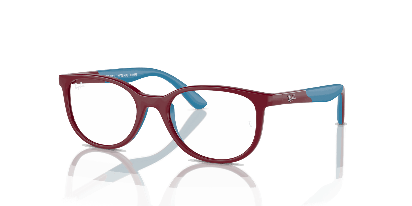 [Clear Lenses, Polished Bordeaux On Blue Frame]