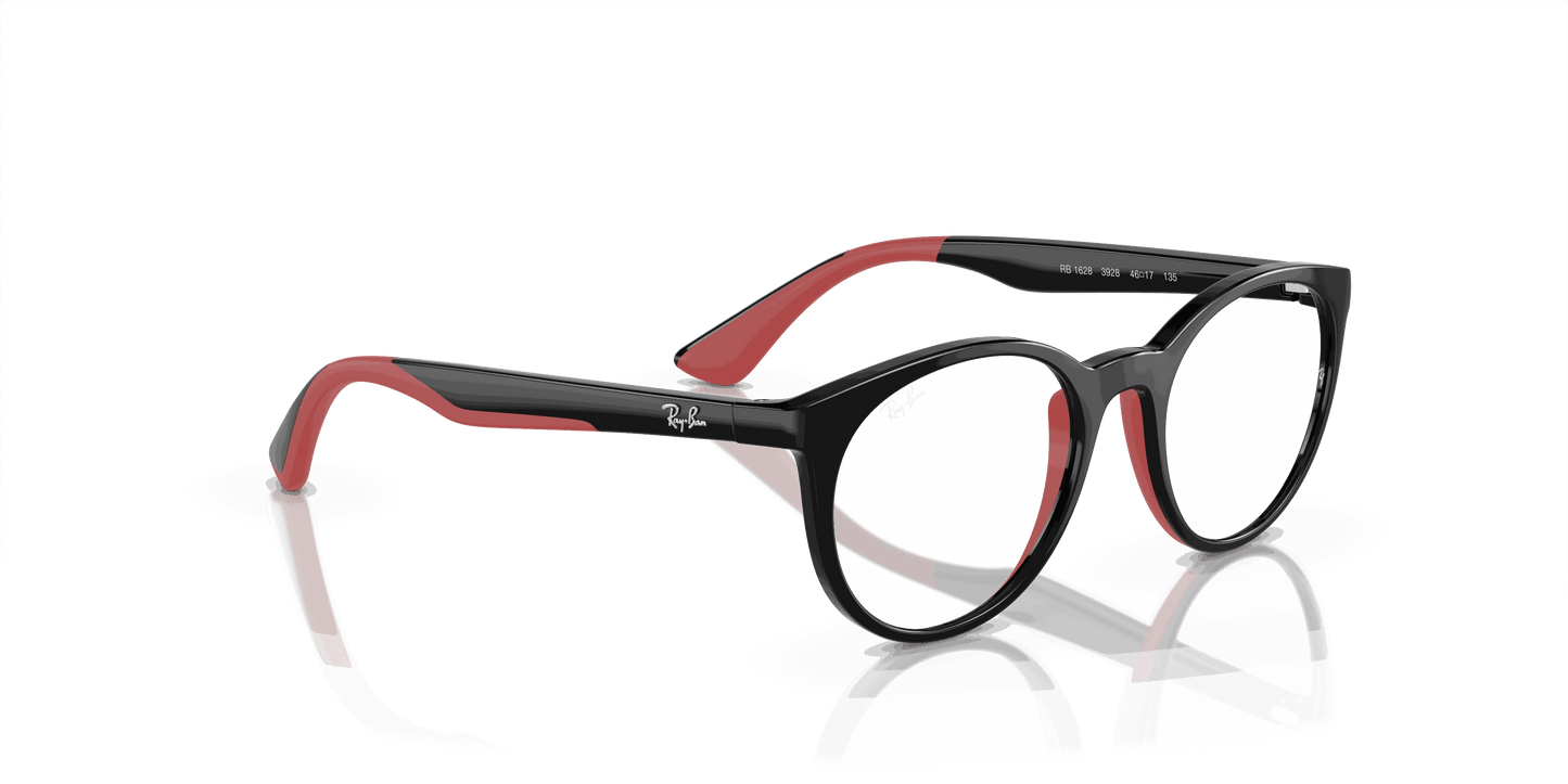 [Demo Lens Lenses, Polished Black On Red Frame]