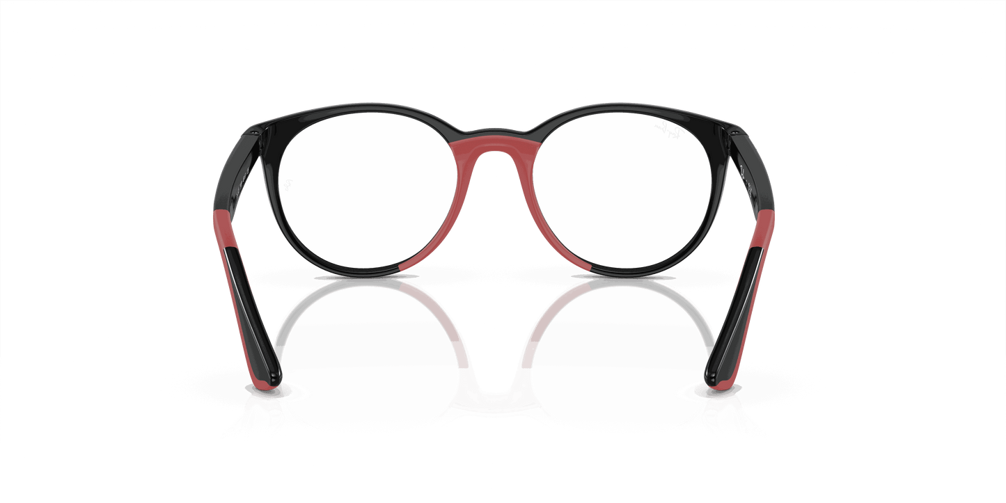 [Demo Lens Lenses, Polished Black On Red Frame]