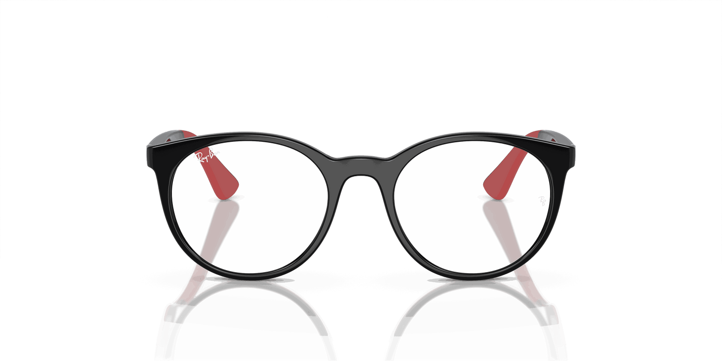 [Demo Lens Lenses, Polished Black On Red Frame]