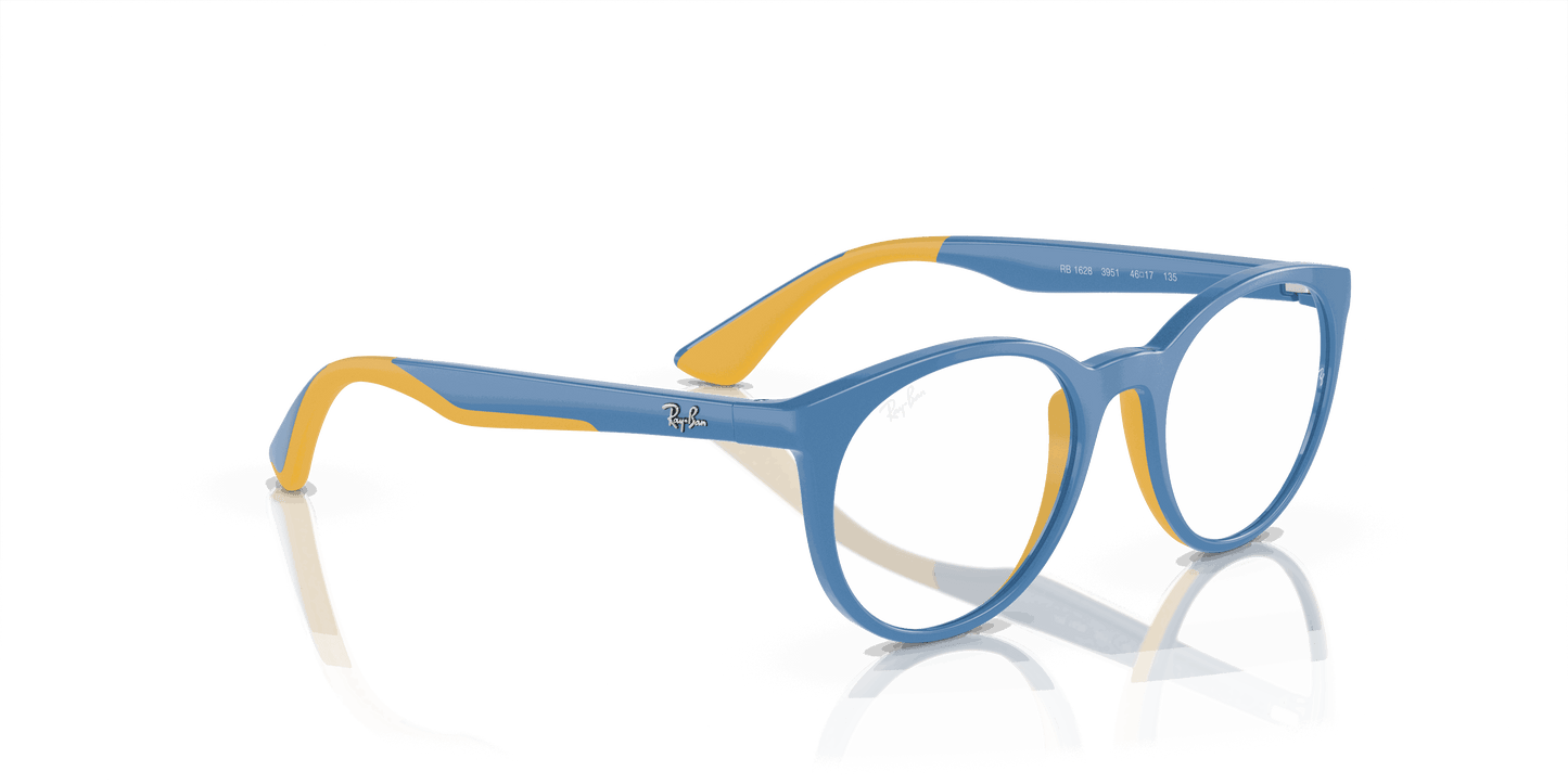 [Clear Lenses, Polished Light Blue On Yellow Frame]