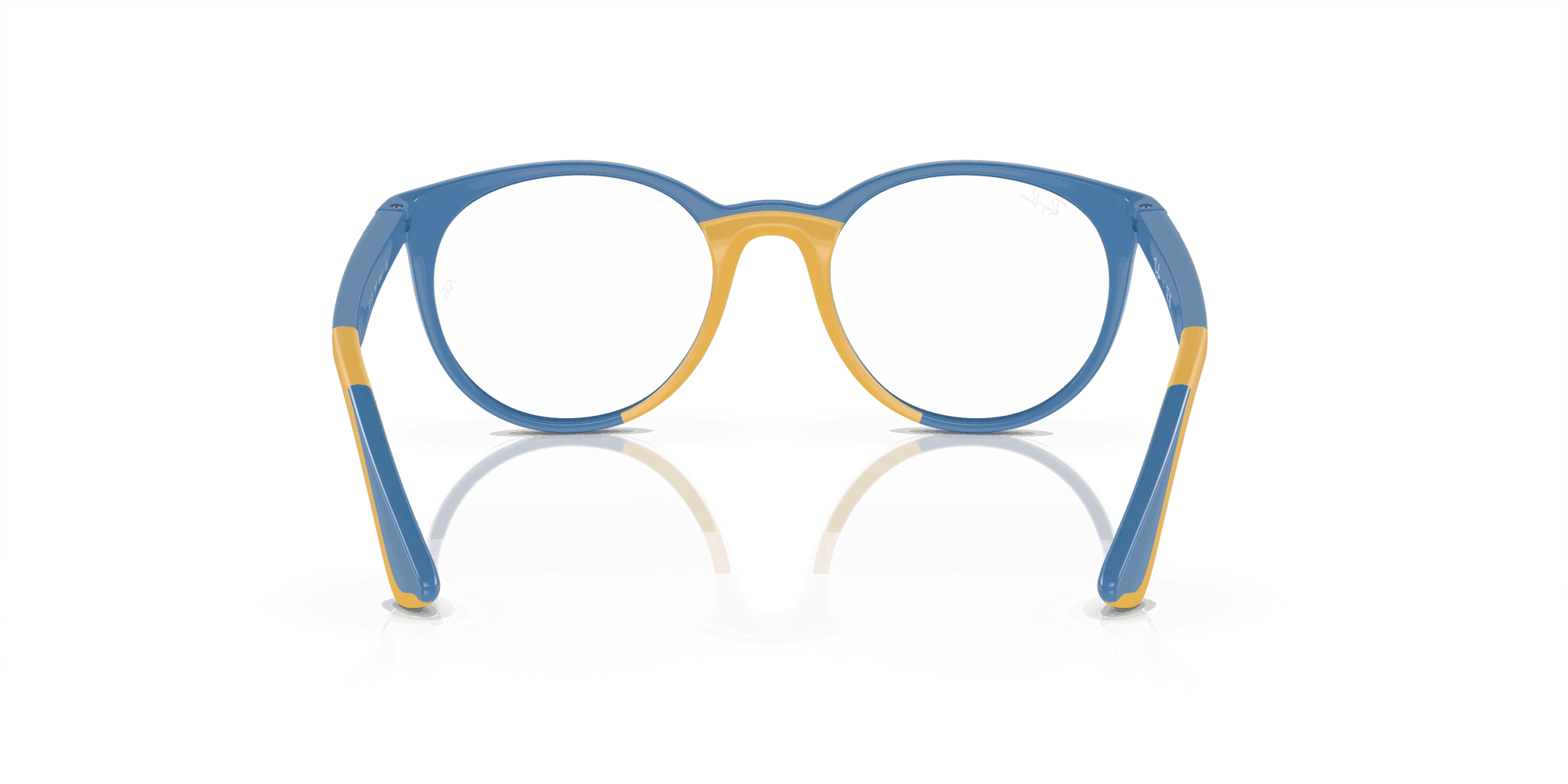 [Clear Lenses, Polished Light Blue On Yellow Frame]
