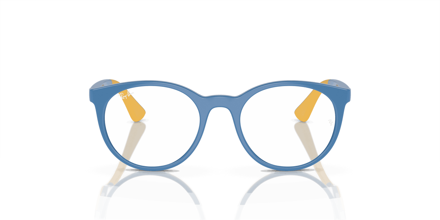 [Clear Lenses, Polished Light Blue On Yellow Frame]