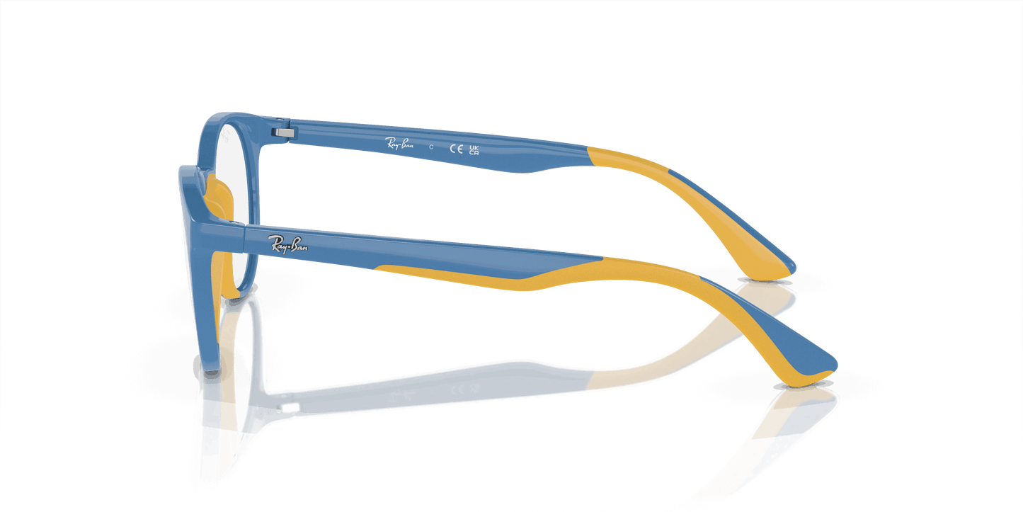[Clear Lenses, Polished Light Blue On Yellow Frame]