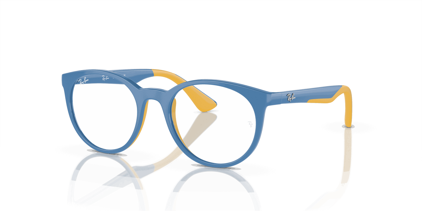 [Clear Lenses, Polished Light Blue On Yellow Frame]
