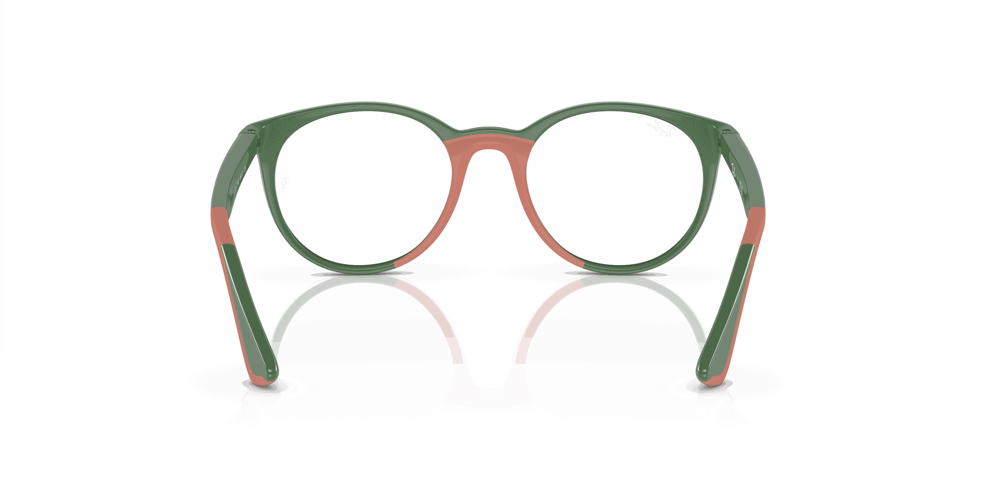 [Clear Lenses, Polished Green On Pink Frame]
