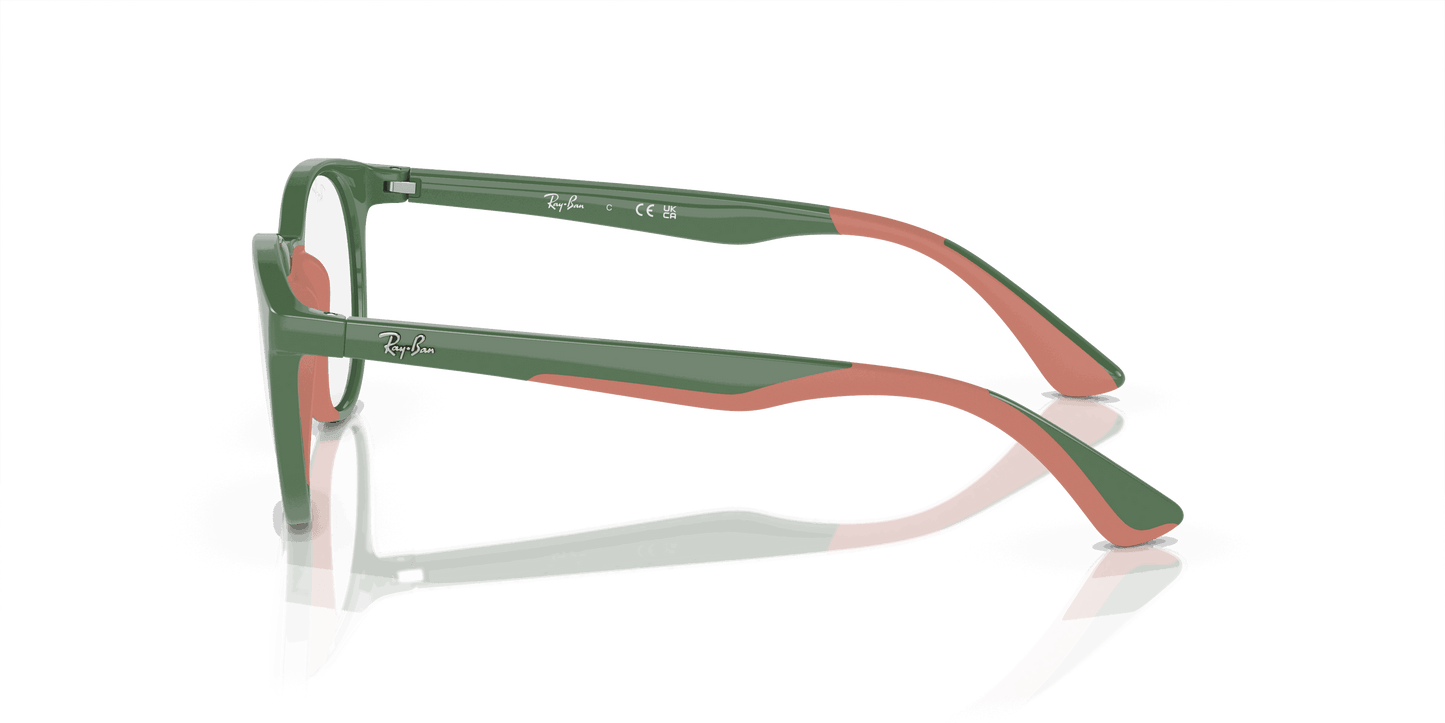 [Clear Lenses, Polished Green On Pink Frame]