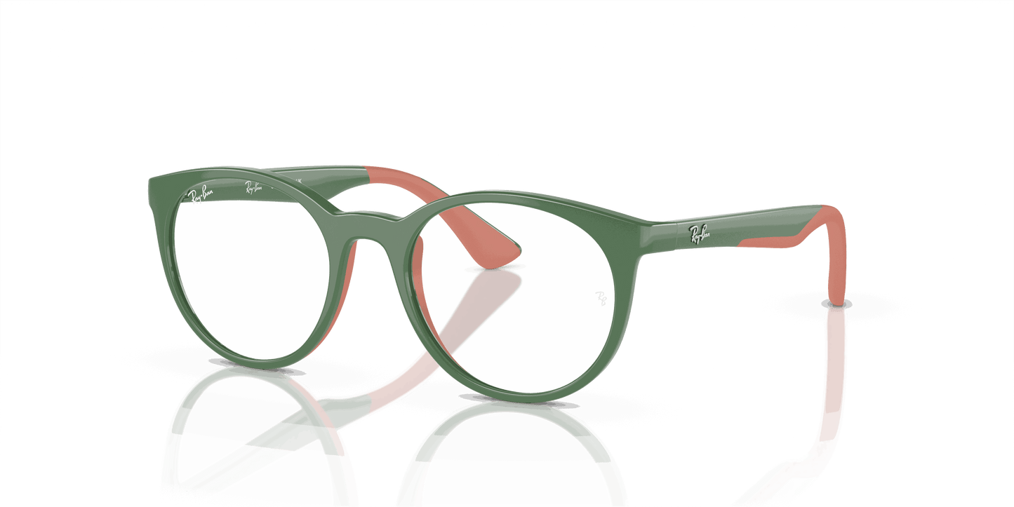 [Clear Lenses, Polished Green On Pink Frame]