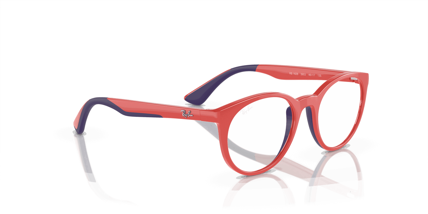 [Demo Lens Lenses, Polished Red On Blue Frame]