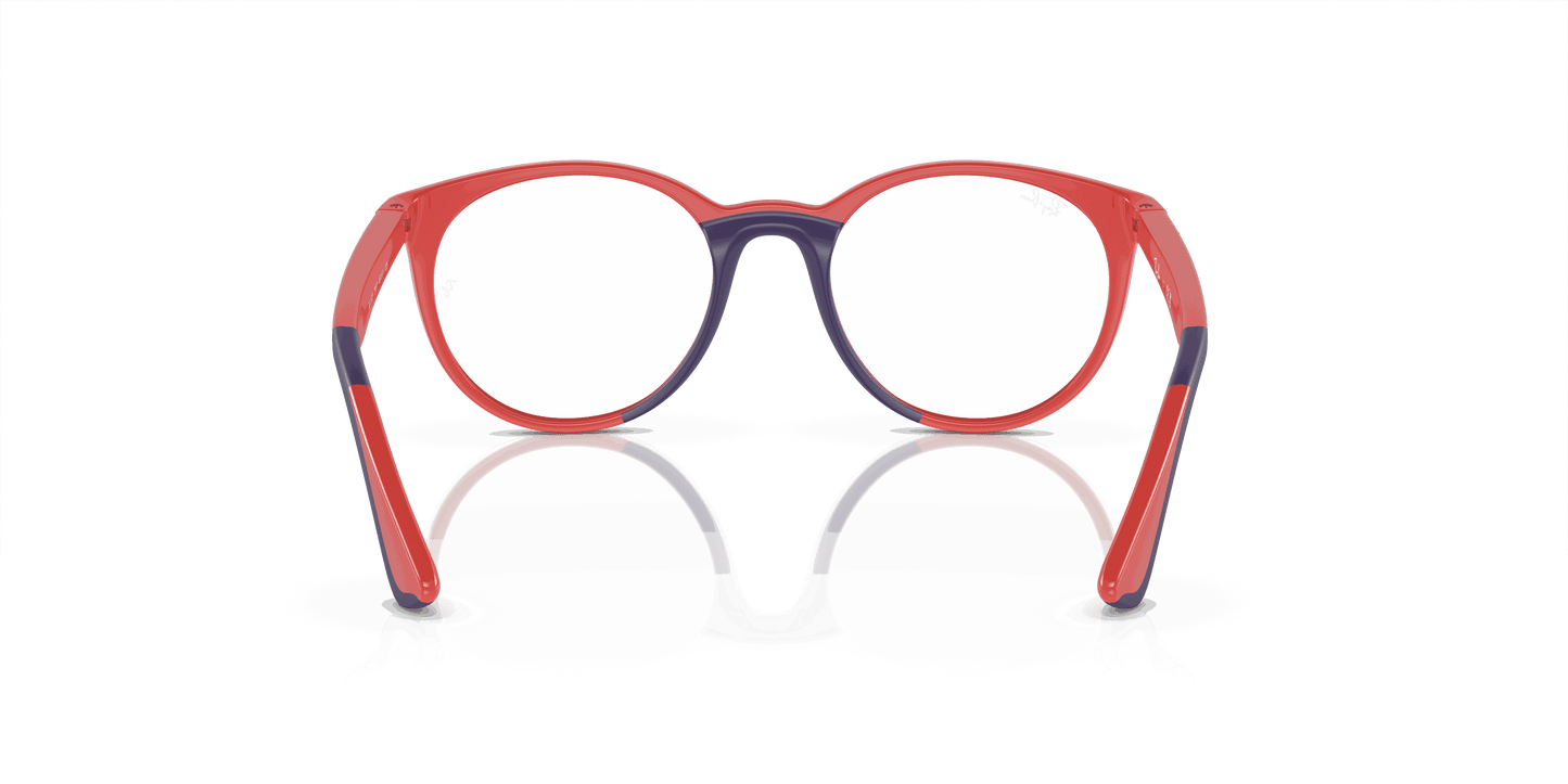 [Demo Lens Lenses, Polished Red On Blue Frame]