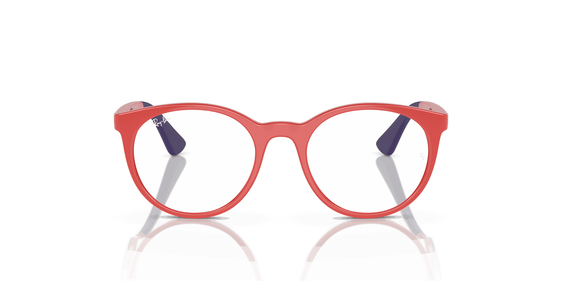 [Demo Lens Lenses, Polished Red On Blue Frame]