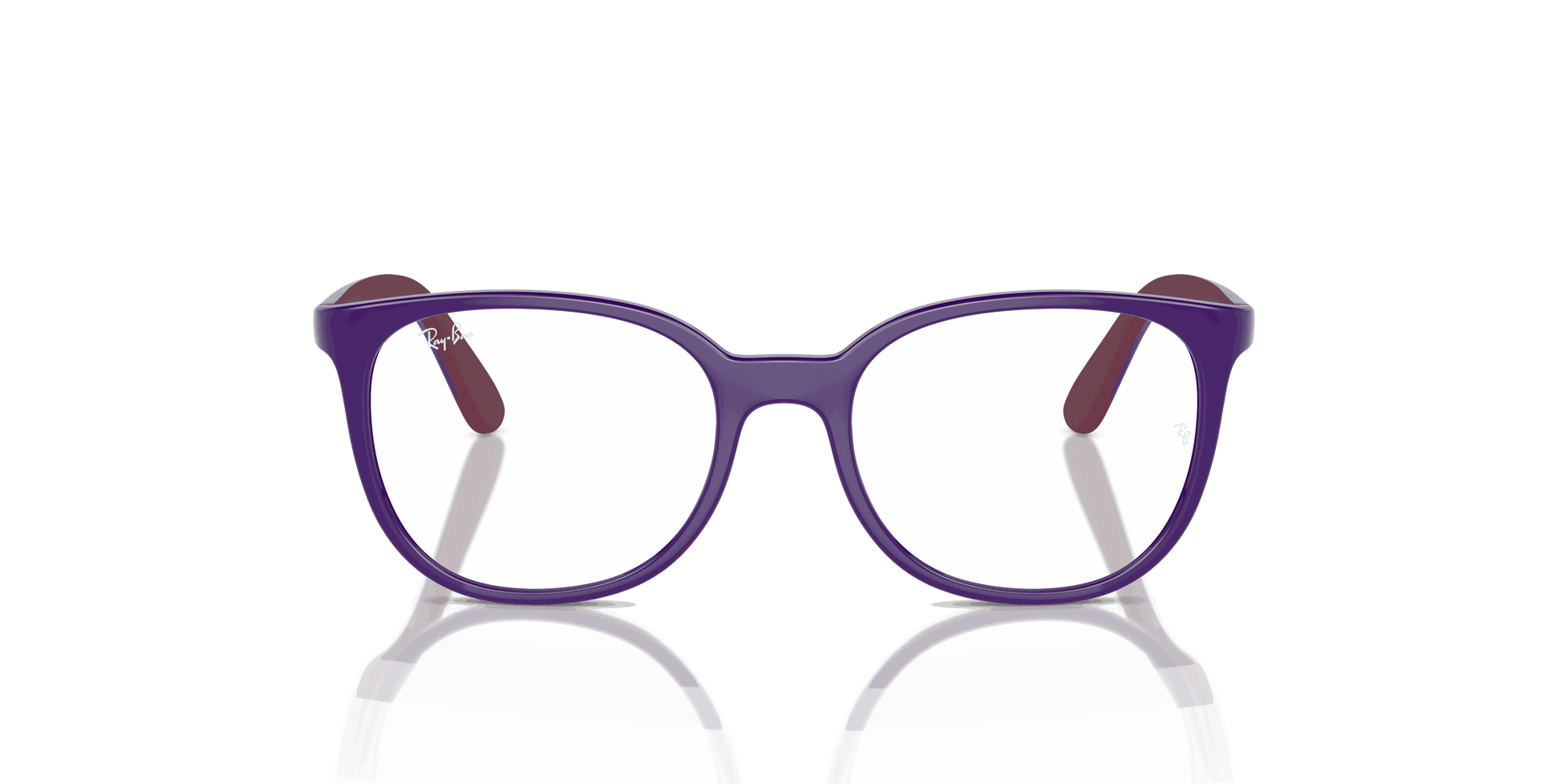 [Clear Lenses, Polished Violet On Bordeaux Frame]