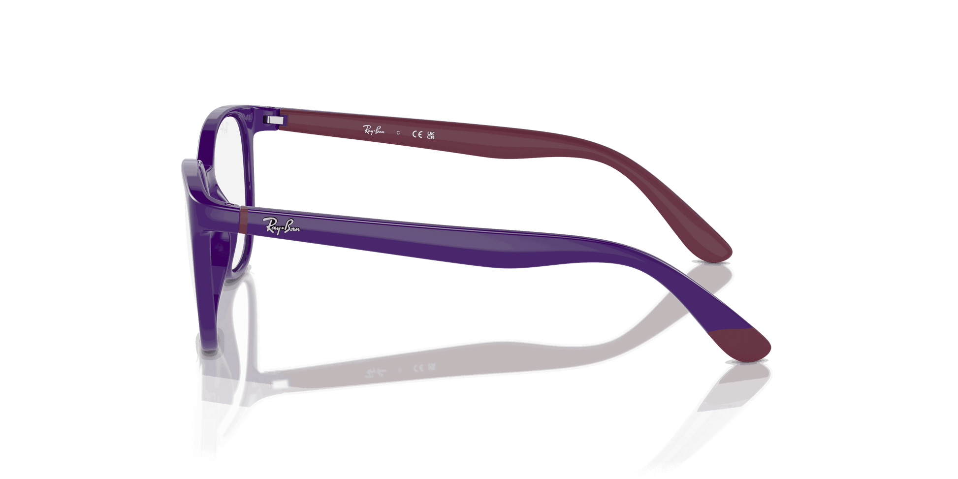 [Clear Lenses, Polished Violet On Bordeaux Frame]