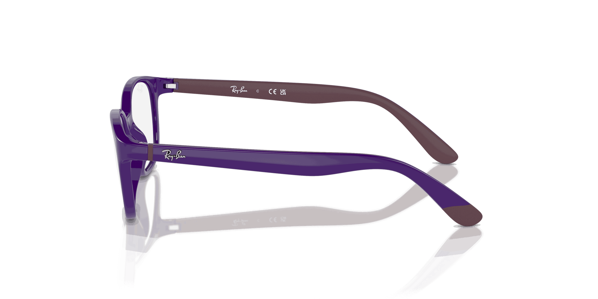 [Clear Lenses, Polished Violet On Bordeaux Frame]
