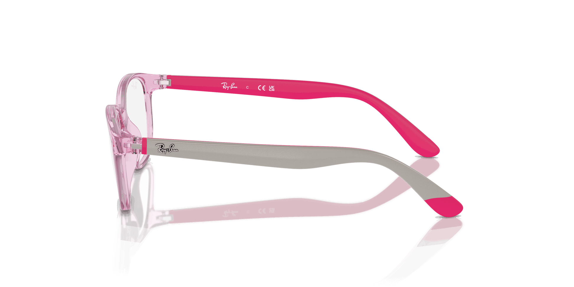[Clear Lenses, Polished Transparent Pink Frame]