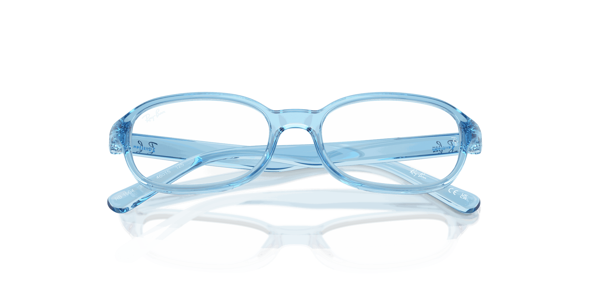 [Clear Lenses, Polished Transparent Blue Frame]
