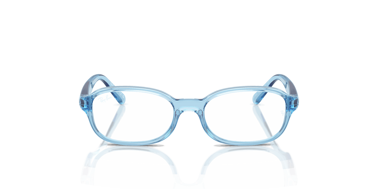 [Clear Lenses, Polished Transparent Blue Frame]