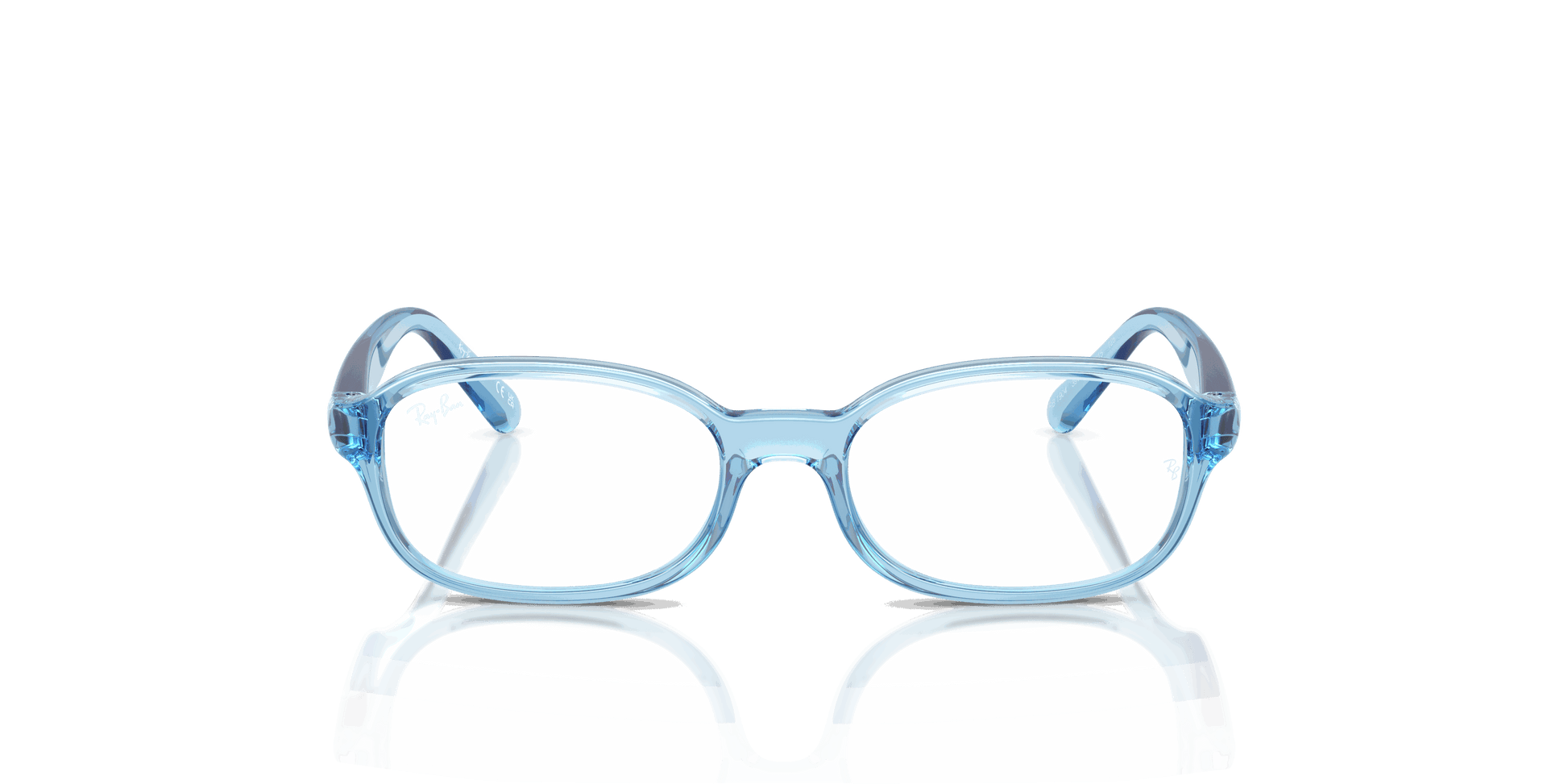 [Clear Lenses, Polished Transparent Blue Frame]